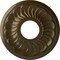 Ekena Millwork Blackthorn Ceiling Medallion (Fits Canopies up to 4 7/8"), 11 3/4"OD x 3 5/8"ID x 1"P, Brass CM11BLBRS - alternate 1